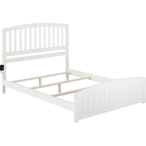 Richmond Queen Bed with Matching Footboard in White