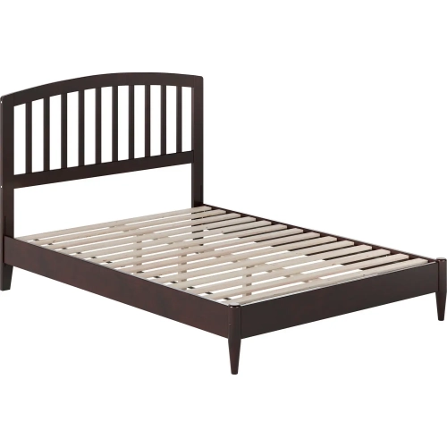Quincy Full Low Profile Platform Bed in Espresso Wood