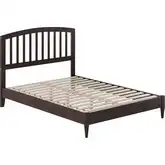 Quincy Full Low Profile Platform Bed in Espresso Wood