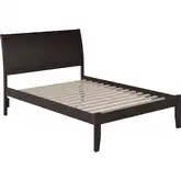 Portland Full Bed with Open Foot Rail in Espresso