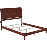 Portland KIng Bed with Open Footboard & Turbo Charger in Walnut