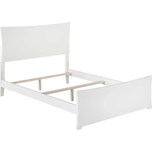 Metro Full Bed with Matching Footboard in White
