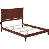 Metro Queen Bed with Open Footboard & Turbo Charger in Walnut