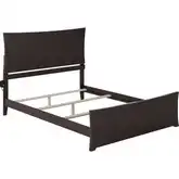 Metro Queen Bed with Matching Footboard in Espresso