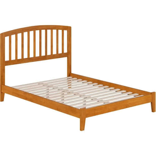 Richmond Full Low Profile Platform Bed in Toffee Wood