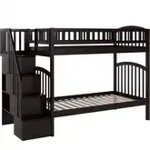 Westbrook Staircase Twin over Twin Bunk Bed in Espresso