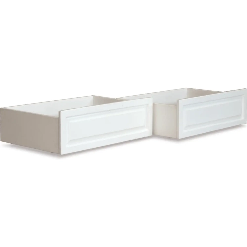 Raised Twin Full Panel Bed Underbed Drawer in Walnut Finish