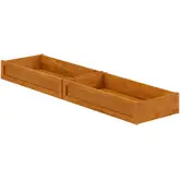 MCM Queen King Twin XL Under Bed Drawers in Light Toffee