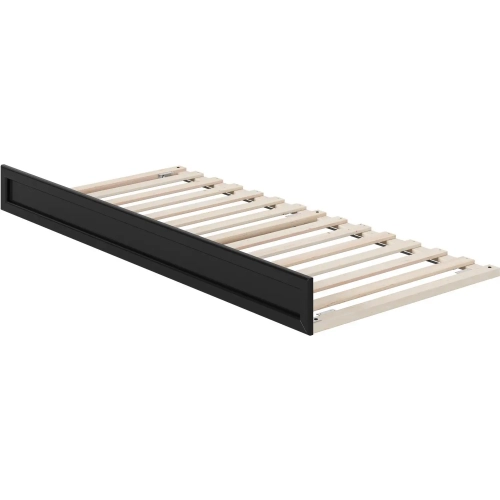 Atlantic Twin XL Trundle in Black Finish Wood