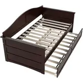 Acadia Twin Daybed with Twin Trundle in Espresso Finish Wood