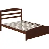Warren Full Bed with Footboard in Walnut Finish