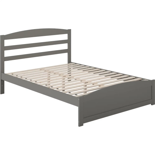 Warren Queen Bed with Footboard in Grey Finish