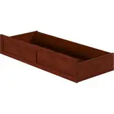 Urban Queen Foot Underbed Drawer in Walnut Finish