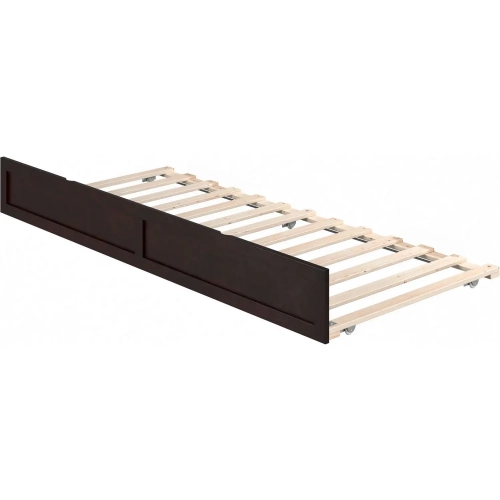 Island Trundle Bed Twin XL Espresso Finish