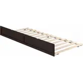 Island Trundle Bed Twin XL Espresso Finish