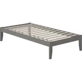 Colorado Twin Bed with USB Turbo Charger in Grey