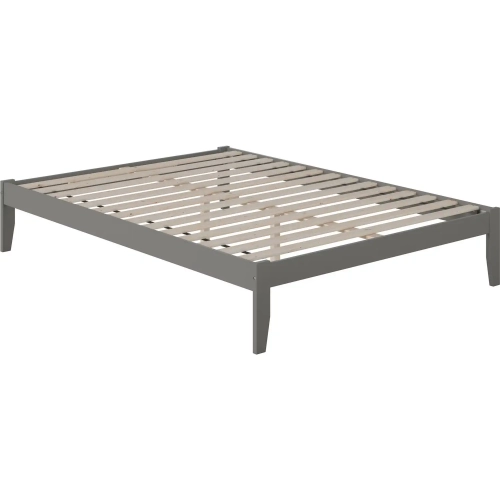 Colorado Queen Bed with USB Turbo Charger in Grey
