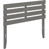 Oxford Full Headboard with USB Turbo Charger in Grey