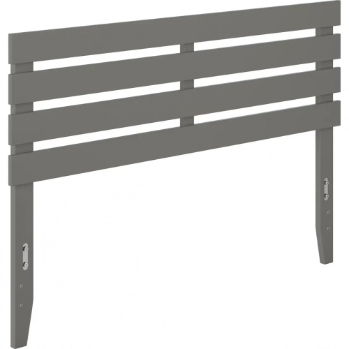 Oxford Queen Headboard with USB Turbo Charger in Grey