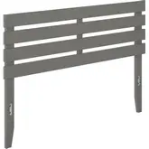 Oxford Queen Headboard with USB Turbo Charger in Grey
