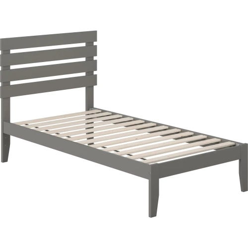 Oxford Twin Bed with USB Turbo Charger in Grey