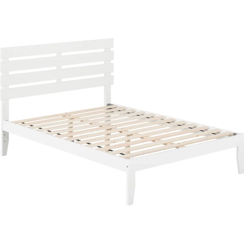 Oxford Full Bed with USB Turbo Charger in White