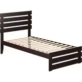Oxford Twin Bed with Footboard in Espresso Finish