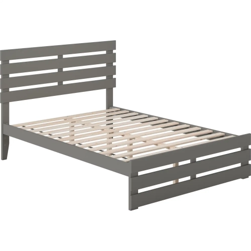 Oxford Full Bed with Footboard & USB Turbo Charger in Grey