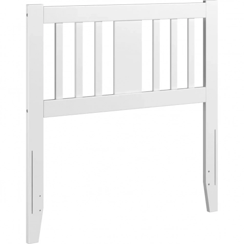 Tahoe Twin Headboard with USB Turbo Charger in White