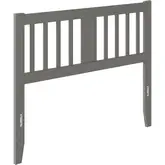 Tahoe Full Headboard with USB Turbo Charger in Grey