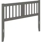 Tahoe Queen Headboard with USB Turbo Charger in Grey