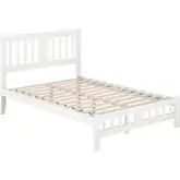 Tahoe Full Bed with Footboard in White Finish