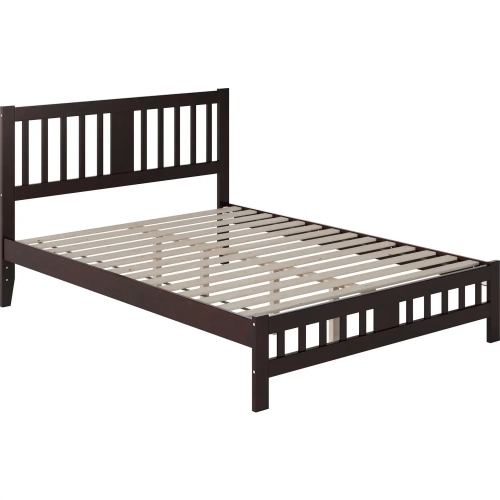 Tahoe Queen Bed with Footboard in Espresso Finish Wood