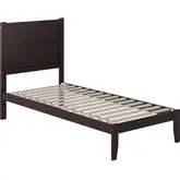 NoHo Twin XL Bed in Espresso Finish Wood