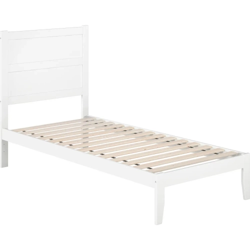 NoHo Twin XL Bed in White Finish