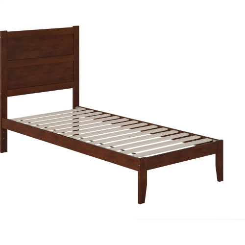 NoHo Twin XL Bed in Walnut Finish