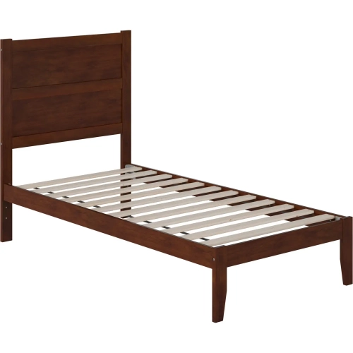 NoHo Twin Bed in Walnut Finish