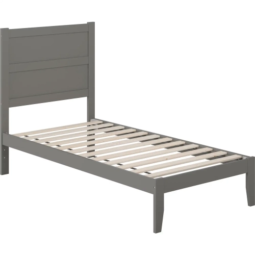 NoHo Twin Bed in Grey Finish