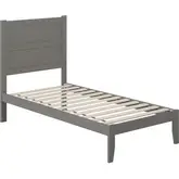 NoHo Twin Bed in Grey Finish
