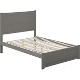 NoHo Full Bed with Footboard in Grey Finish