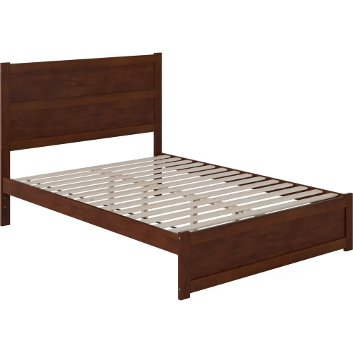 NoHo Queen Bed with Footboard in Walnut Finish
