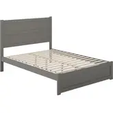 NoHo Queen Bed with Footboard in Grey Finish