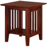 Mission End Table in Walnut