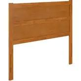 Aveline Full Panel Headboard in Light Toffee Finish Wood