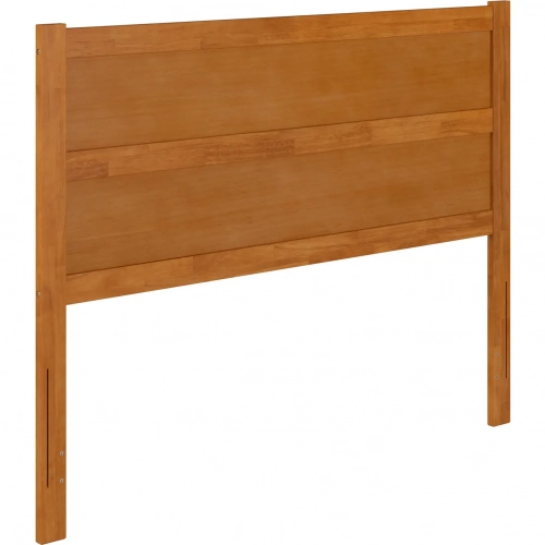 Aveline Queen Panel Headboard in Light Toffee Finish Wood