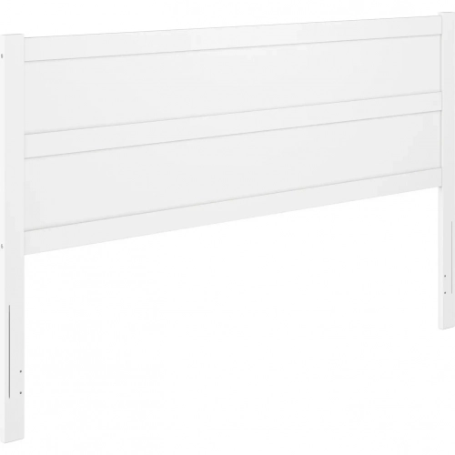 Aveline King Panel Headboard in White Finish Wood