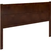 Aveline King Panel Headboard in Walnut Finish Wood