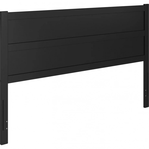 Aveline King Panel Headboard in Black Finish Wood