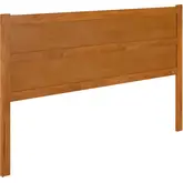 Aveline King Panel Headboard in Light Toffee Finish Wood