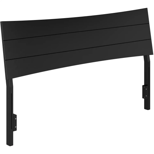 Phoenix Queen Headboard in Black Finish Wood